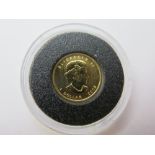 Canada gold Dollar 2006 (1/20th) BU in a hard plastic capsule