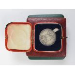 Medallions (3): 1902 Edward VII Coronation medal in bronze, large size 56mm, in Royal Mint box of
