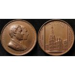 British Commemorative Medallion, bronze d.37.5mm: Prince and Princess of Wales, Visit to Halifax