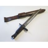 Bayonet very nice example of a Canadian Ross 2nd pattern with original scabbard various markings