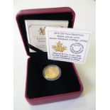 Canada gold $10 2015 BU boxed with certificate