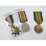 1915 Star Trio to 21674 Pte S J Hawkins North'N R. Killed In Action 10th August 1917 with the 7th Bn