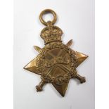 1915 Star named 2.Lieut H S Bloodworth W.Rid.Regt. Later served as a Lieut in the RAF. Medal Card
