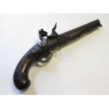 19th Century flint lock dragoon pattern Officers pistol by Lacy & Co London
