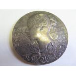 British Commemorative Medallion, silver d.55mm: Diamond Jubilee of Queen Victoria 1897, official