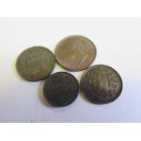 GB Halfcrowns (4): 1819 Fine scratched, 1821 VG, 1834 VG, and 1897 Fine.