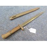 Bayonet: A Czech. V.2.23 long bayonet with muzzle ring (Patt: 98/22) Ricasso marked 'CSZ-A'. Frog