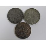 Forgeries of Gothic Crowns (3), two obvious cast base metal pieces, and a much more convincing