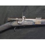 19th century scarce Calisher & terry military carbine with old plaque no 56 possibly came from old