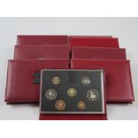 GB Royal Mint Proof Sets (9): 1986, 1987, 1993, 1994, 1996, 1997, 1998, 2001 and 2002, all in the