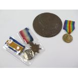 1915 Star Trio (8780 Pte F Winwood R.Fus), and Death Plaque named Frederick Arthur Winwood. Killed