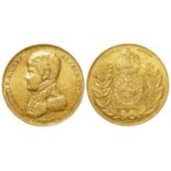 Brazil gold 10,000 Reis 1848, KM# 457, VF (0.4229 troy oz AGW)