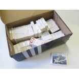 Box containing approx 49 complete sets, mainly reproduction, duplication, EXC - MINT cat value £399