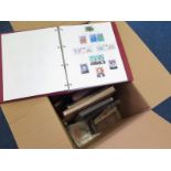 GB - large box packed with material in various old albums and stockbooks, better noted (qty)