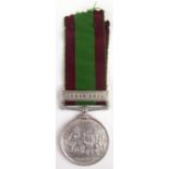 Afghanistan Medal 1881 with Ahmed Khel clasp named to 1360 Sowar Narain Singh 19th Bl Lancers.