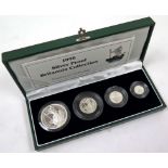 Britannia Silver Four coin set 1998. Proof aFDC. Boxed as issued