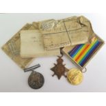 1915 Star Trio with boxes and envelopes of issue to 1103 Gnr R D Morris RFA. EF (3)