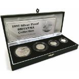 Britannia Silver Four coin set 1997. Proof aFDC. Boxed as issued