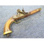 18th century Belgium sea service flintlock pistol nice clean example with a good action