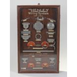 The Henley Wiring System, framed and glazed wiring system display, with the Twin system and