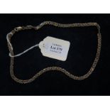 9ct Gold Scroll link 17 inch Chain weight 18.3 grams