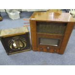 His Masters Voice HMV Original mahogany cased radio, circa 1937, comes with original guarentee and