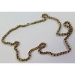 9ct Gold Hollow Belcher Chain length 24 inches weight 18.8 grams