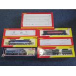 Six Hornby OO gauge boxed locomotives, comprising R2675 LNER Class AI 'Flying Scotsman'; R2512 New