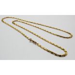 9ct Gold 18 inch Fancy link Chain weight 4.6 grams