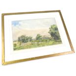 M.G. Titterton, framed and glazed watercolor of a rural landscape. Signed lr, visible picture size