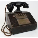 Alfred Graham & Co. switchboard telephone with Siemens handset, circa late 19th / early 20th