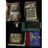 GB - large box of material in various albums UM, Mint & Used material with some better noted   (qty)