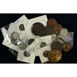 GB Coins (21) 18th-20thC mostly copper bronze, a few silver, mixed mostly low grade, plus a couple