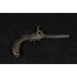 19th century percussion side hammer pocket pistol by smith of London