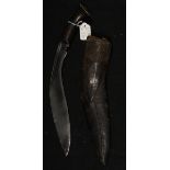 A WW1/2 Gurka Kukri traditional blade marked 'F.COY 2/8 G.R. 706' (F Company 2/8 Bn Gurka Rifles