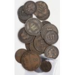 Channel Isles (19) all pre 1900 noted Jersey 1/48th Shilling 1877H EF