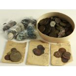 France, accumulation of coins, from 17thC and earlier to 20thC including silver.