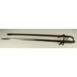A good 1821 Pattern Artillery Officers sword. Blade 33". Engraved to the '1st GLOUCESTER VOLUNTEER