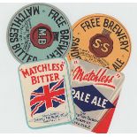 Beer Labels, Sheffield Free Brewery Co Ltd, Sheffield, Pale Ale & Matchless Bitter v.r's, & Sandow