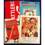 Ephemera, four Reading Students Union 'Rattler' magazines, 1928 (vg), 1960 (gd), 1962 (worn) &