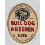 Beer Label, Robert Porter & Co, Kings Cross, London, Porter's Bull Dog Pilsener, large v.o, (