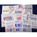 Entertainment, a collection of 26, 1940's, handbills, all from the Palace Theatre, Leicester, acts