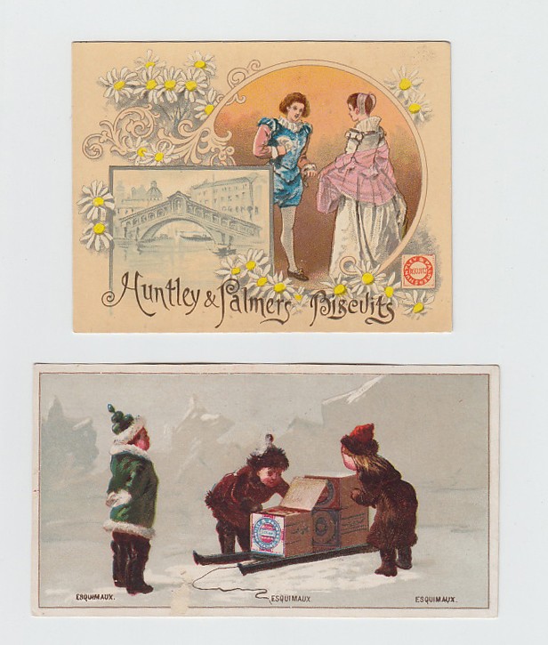 Trade cards, Huntley & Palmers, two sets, Children of Nations (white border) & Shakespeare Series.