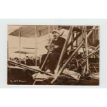 Postcards, Aviation, a small selection 5 Cody cards, at control of aircraft RP, scene of fatal