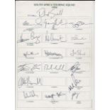 Cricket autographs, a selection of 150+ International & domestic signatures on official sheets &