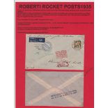 Postal History, P. Jones Collection, Belgium Rocket Post, 4 September 1935, cover signed by