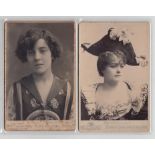 Theatre, a collection of approx 70 vintage cabinet photographs of actors & actresses, some in