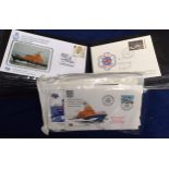 Commemorative covers, Lifeboats, a collection of approx 100 covers, in album & loose, all relating