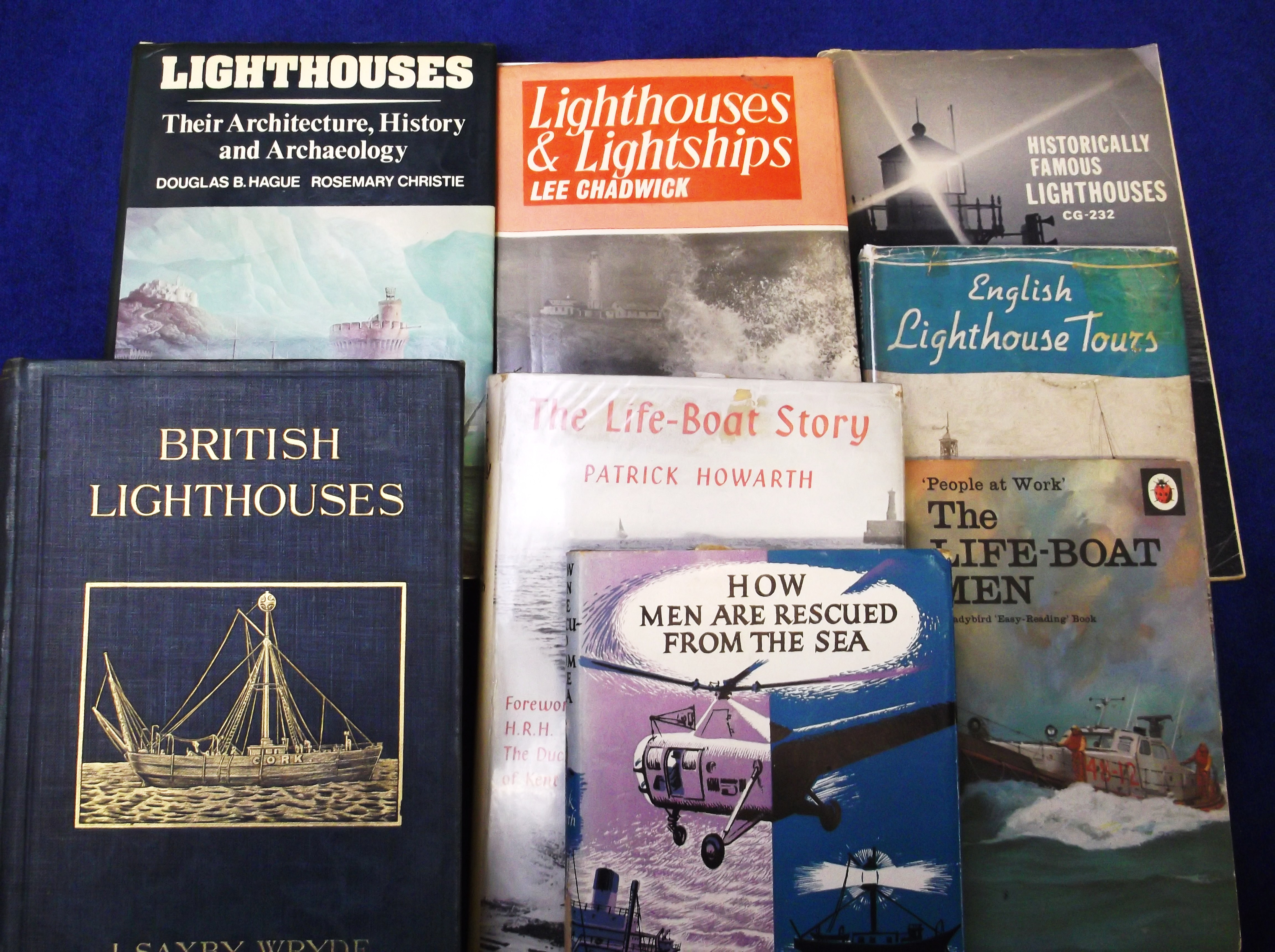 Books, Lighthouses & Lifeboats, collection of approx 60 books & booklets (plus a few cuttings),