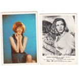 Trade cards, A&BC Gum, Top Stars (21/50) & Somportex, Film Scenes From James Bond (4/60) (fair/